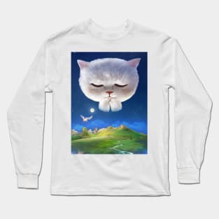 Praying Cat Long Sleeve T-Shirt